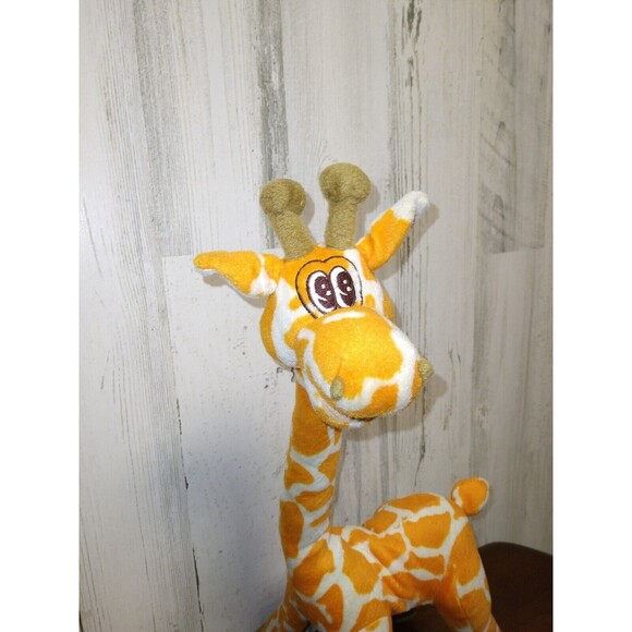 papel giftware plush-STRETCH giraffe orange and white 17" Tall - Picture 2 of 9